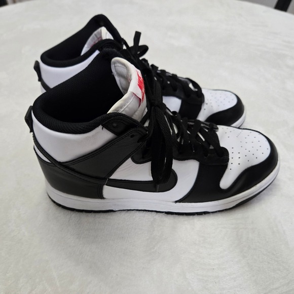 Nike Shoes - Nike Dunk High Retro Panda White Black Red Sneakers Shoes Womens Size 9.5